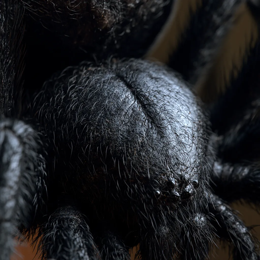 spider texture photorealistic spider abdomen close-up fine bl