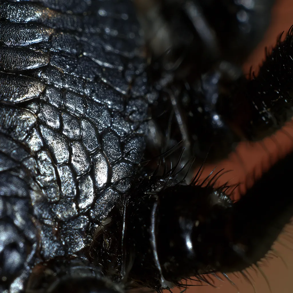 spider texture spider exoskeleton surface dark glossy plates