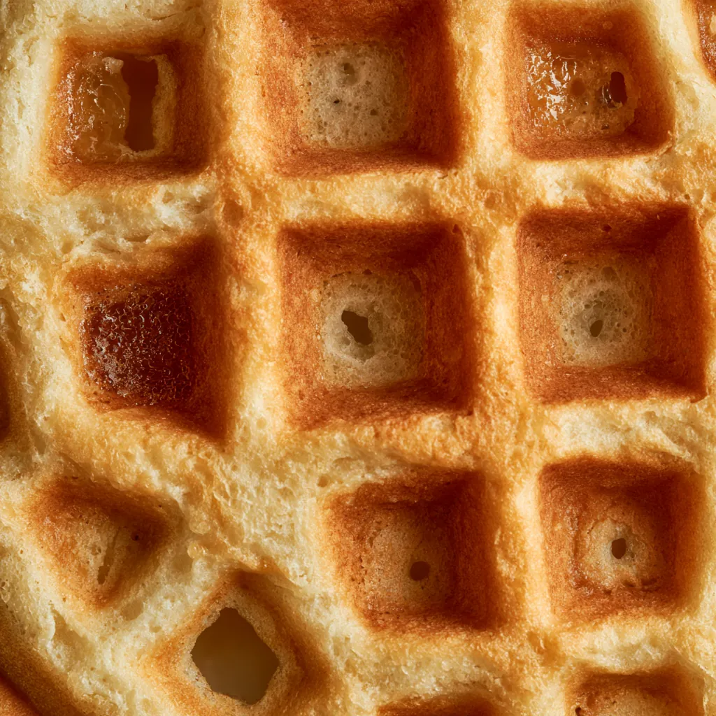 waffle texture crispy breakfast waffle macro irregular square