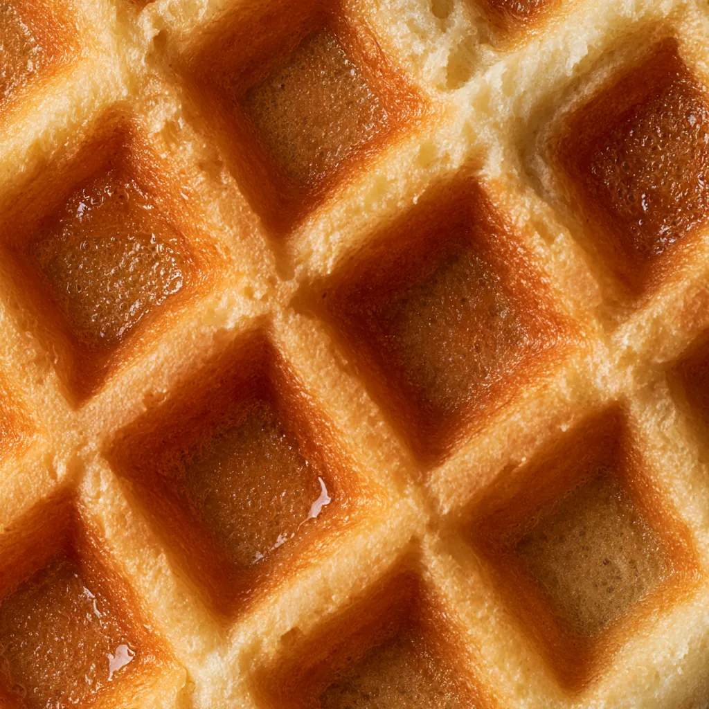 waffle texture crispy breakfast waffle macro irregular square